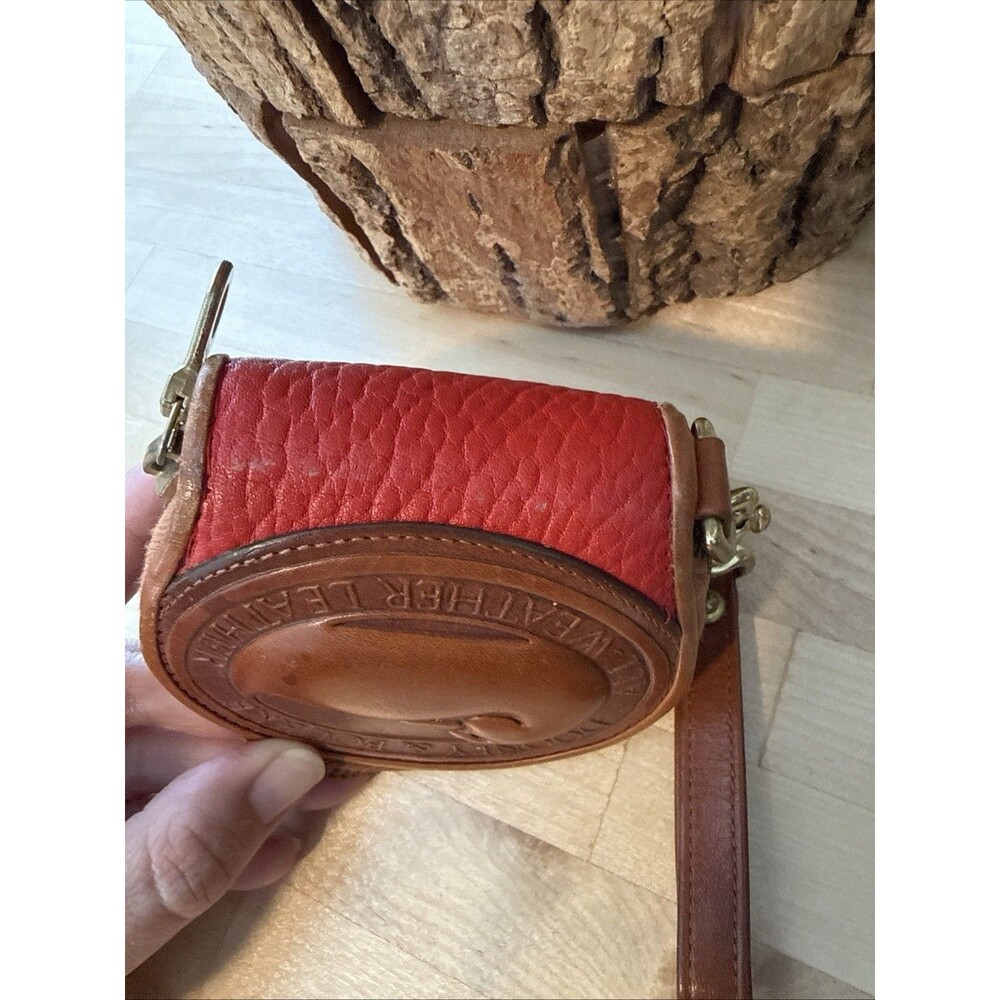Vintage Dooney & Bourke Big Duck Coin Purse RED All Weather Leather - Picture 8 of 8
